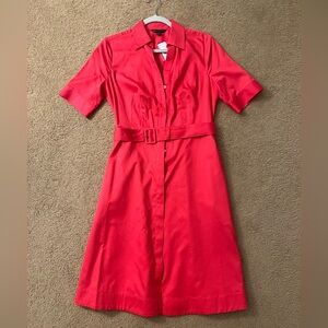 Classic Red Midi Dress🌹